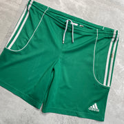 00s Y2K Green Adidas Sport Short Men's Medium