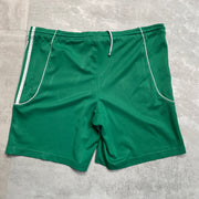 00s Y2K Green Adidas Sport Short Men's Medium