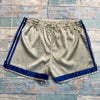 Vintage Grey and Blue Sport Shorts Men's Medium