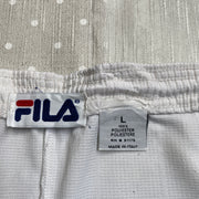 White Fila Sport Shorts Men's Large
