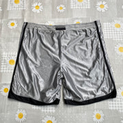 00s Y2K Grey and Black Nike Reversible Sport Shorts Men's XL