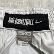 Vintage 90s White Nike Basketball Sport Shorts Men's XXL