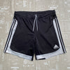 00s Y2K Black and White Adidas Sport Shorts Men's Large