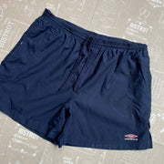 Vintage 90s Navy Umbro Sport Shorts Men's Large