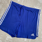00s Y2K Blue Adidas Sports Shorts Men's XL