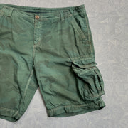 Green Cargo Shorts W38