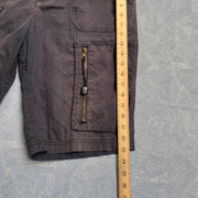 Sunfaded Black Cargo Shorts W32