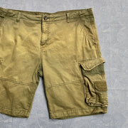 Sunfaded Green Cargo Shorts W40
