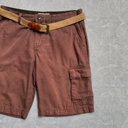 Brown Cargo Shorts W34