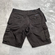 Black Cargo Shorts W36