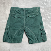 Green Cargo Shorts W34