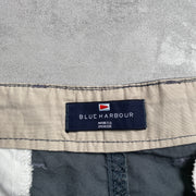 Grey Blue Harbour Cargo Shorts W44