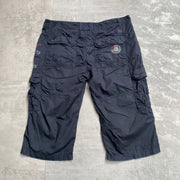 Navy Cargo Shorts W36
