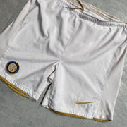 White Nike Inter Milan Sport Shorts Men's Small