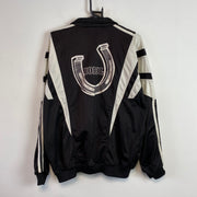 Vintage 90s Black and White Adidas Track Jacket Men's Large