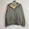 Grey Carhartt zip up Heavyweight Hoodie Men's Large