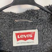 Black Levis Fleece Lined Jacket Men's Small