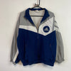 Vintage 90s Grey and Navy Adidas Windbreaker Men's Large