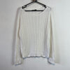 White Ralph Lauren Cable Knit Sweater Women's XXL