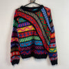 Multicolour Mohair Knitwear Sweater Women's Meidum