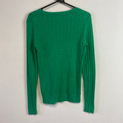 Green Tommy Hilfiger Cable Knit Jumper Women's Small