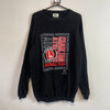 Vintage Black Graphic Print Sweatshirt Men's XL