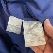 Y2K Navy Nike Quilted Fleece Reversible Jacket Women's XL