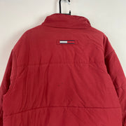 Red Tommy Hilfiger Quilted Jacket Men's XL
