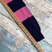 00s Pink and Navy Ralph Lauren Jumper Women's XL