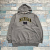 Vintage Grey Michigan Hoodie Women's XL