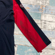 Red and Navy Tommy Hilfiger Raincoat Men's Small