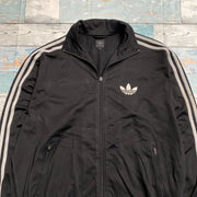 00s Y2K Black Adidas Track Jacket Men's Medium