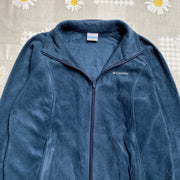 Dark Blue Columbia Fleece Jacket Women's XL