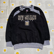 Black NFL New Orleans Saints Sweatshirt Men's Medium