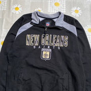 Black NFL New Orleans Saints Sweatshirt Men's Medium