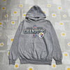 Vintage Grey Reebok NFL Print Hoodie Men's Medium