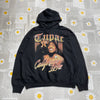 Black 2Pac Graphic Print Hoodie Men's XXL