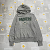 Grey Nike Green Bay Packers Hoodie Men's Small