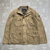 Beige Barbour Field Utility Jacket Men's Small