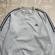 00s Grey Adidas Sweatshirt Men's Medium