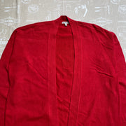 Red Calvin Klein Cardigan Sweater Men's Medium