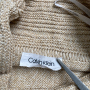 Beige Calvin Klein Knitwear Sweater Women's Medium
