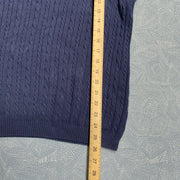 Navy Gap Cable Knit Sweater Women's XXL