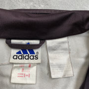 Vintage 90s Black and White Adidas Track Jacket Men's Medium