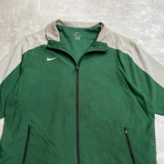 Green Nike Short Sleeve Track Jacket Men's XL