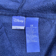 Blue Disney zip up Fleece Hoodie Women's XL