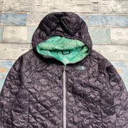 Purple and Cyan North Face