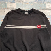 00s Y2K Black Nike Sweatshirt Men's XL