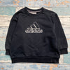 00s Y2K Navy Black Adidas Sweatshirt Women's XS