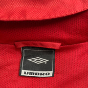 Vintage Red and White Umbro Windbreaker Men's Small